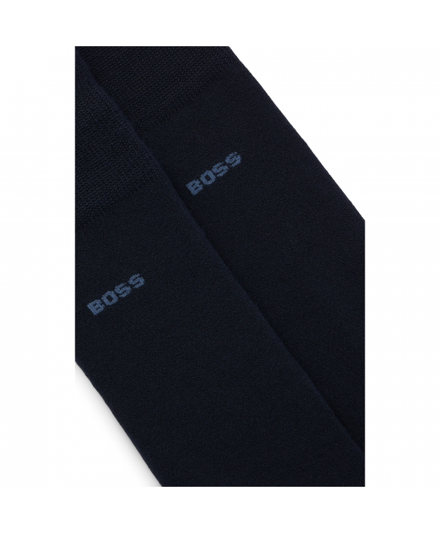 BOSS 2-pak bambusstrømper i navy til herre billede 2
