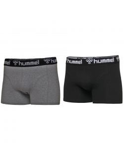 Hummel Mars 2-pak boxershorts i sort og grå til herre – OUTLET