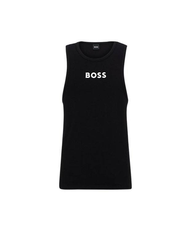 BOSS sort tanktop til herre billede 1