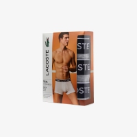 Lacoste 3-pak grå boxershorts til herre – OUTLET