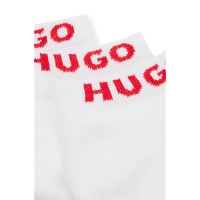 HUGO 3-pak hvide ankelstrømper til kvinder – OUTLET