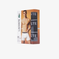 Lacoste 3-pak sorte boxershorts til herre – OUTLET