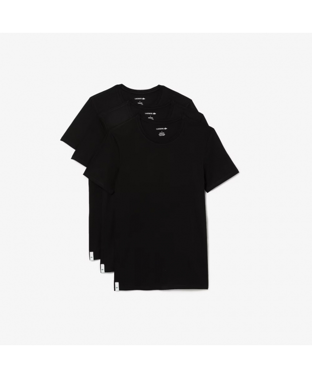 Lacoste sorte T-shirts til herre 3-pak – OUTLET billede 1