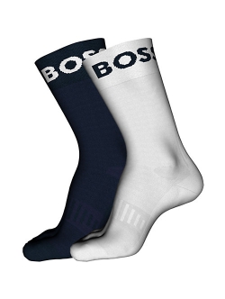 BOSS 2-pak sportsstrømper til herre – navy/hvid 43–46