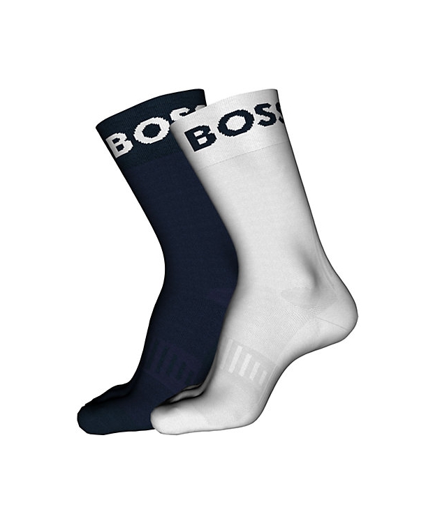 BOSS 2-pak sportsstrømper til herre – navy/hvid 43–46 billede 1