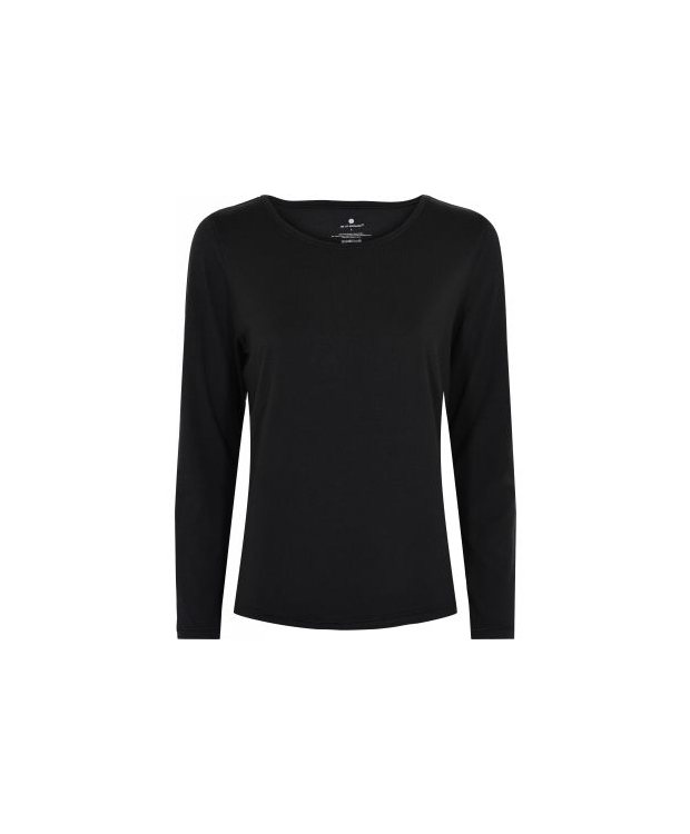 JBS of Denmark Langærmet Bambus T-Shirt i Sort til Kvinder – Blød & Temperaturregulerende billede 2