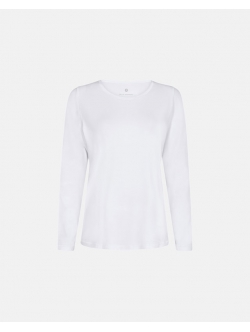 JBS of Denmark Women langærmet bambus T-shirt – hvid