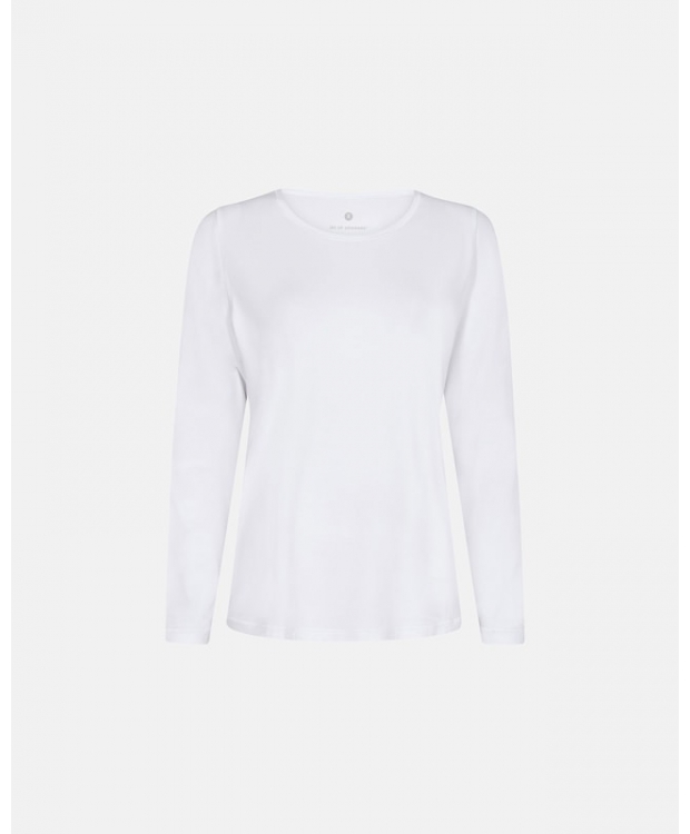 JBS of Denmark Women langærmet bambus T-shirt – hvid billede 2