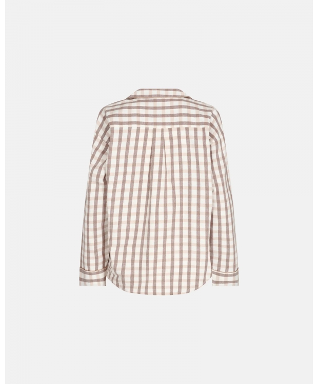 JBS of Denmark Women pyjamasskjorte i lyserøde tern – Outlet billede 3